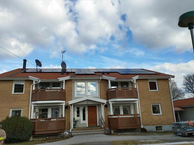 Solceller för bostafsrättsföreningar